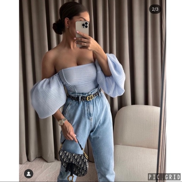 ✨ ZARA ORGANZA TOP NEW✨ - Picture 1 of 17